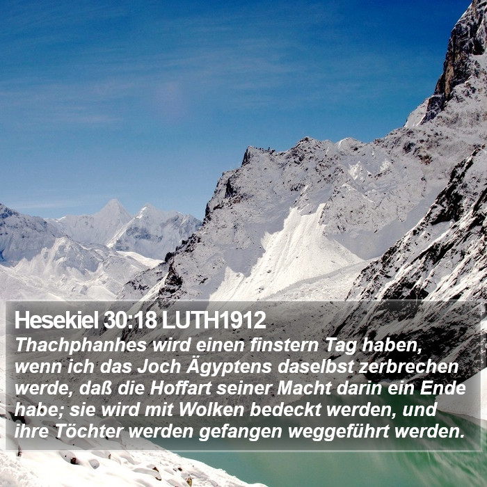 Hesekiel 30:18 LUTH1912 Bible Study