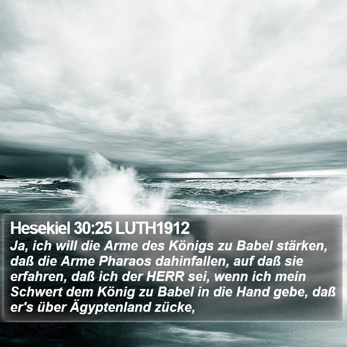 Hesekiel 30:25 LUTH1912 Bible Study