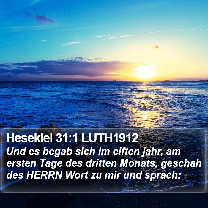 Hesekiel 31:1 LUTH1912 Bible Study