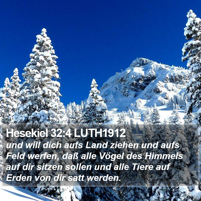 Hesekiel 32:4 LUTH1912 Bible Study