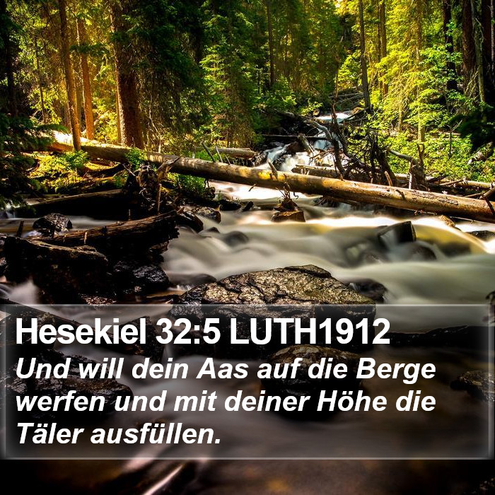 Hesekiel 32:5 LUTH1912 Bible Study