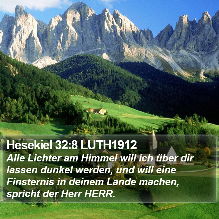 Hesekiel 32:8 LUTH1912 Bible Study