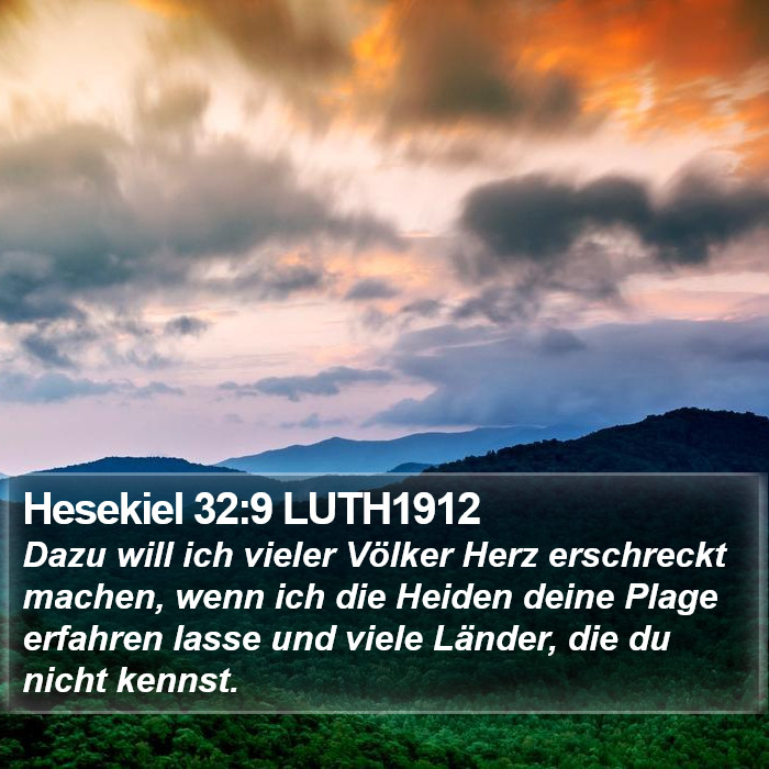 Hesekiel 32:9 LUTH1912 Bible Study