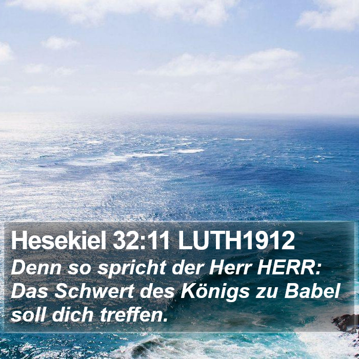 Hesekiel 32:11 LUTH1912 Bible Study