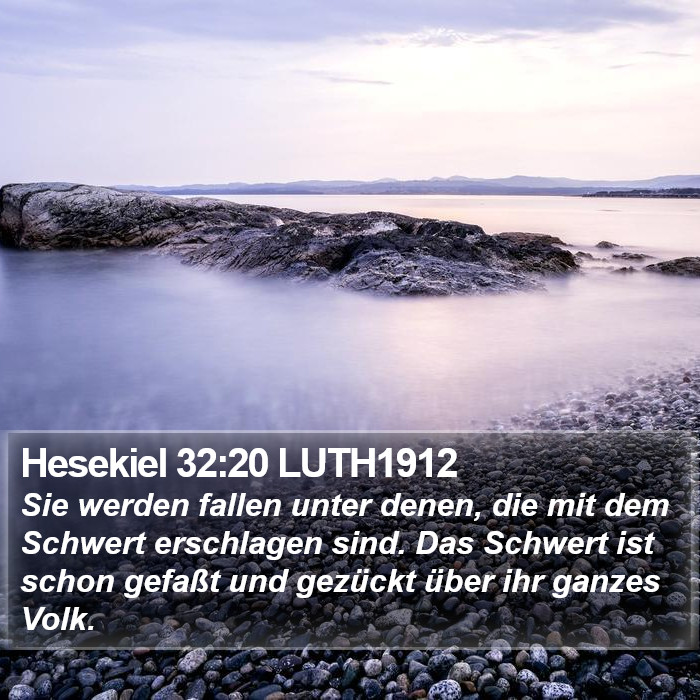 Hesekiel 32:20 LUTH1912 Bible Study