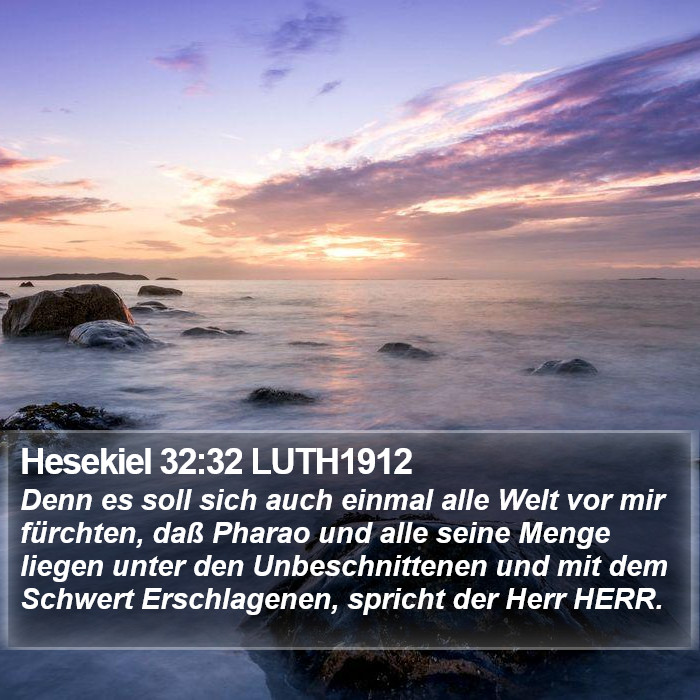 Hesekiel 32:32 LUTH1912 Bible Study