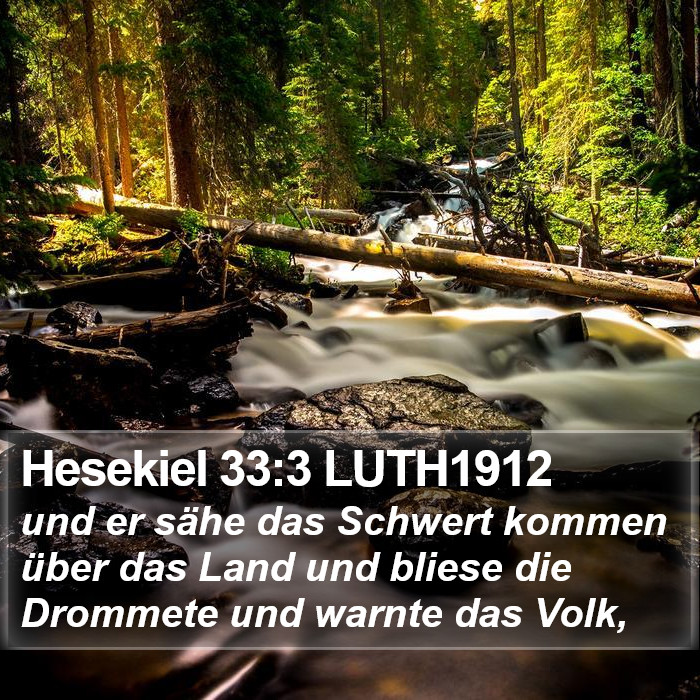 Hesekiel 33:3 LUTH1912 Bible Study