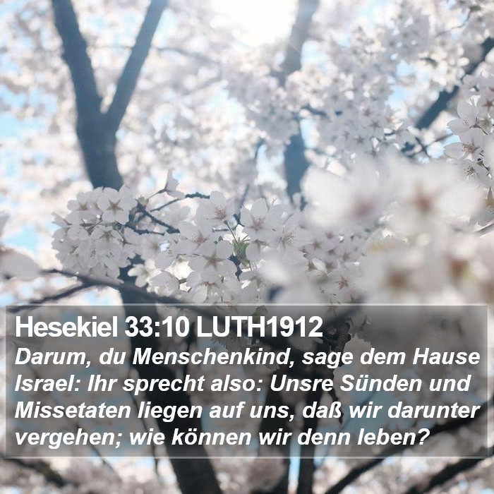 Hesekiel 33:10 LUTH1912 Bible Study