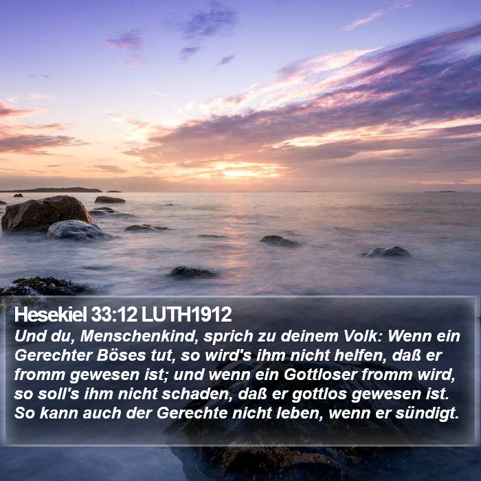 Hesekiel 33:12 LUTH1912 Bible Study