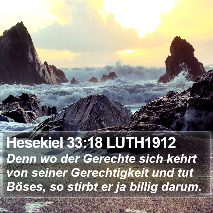 Hesekiel 33:18 LUTH1912 Bible Study