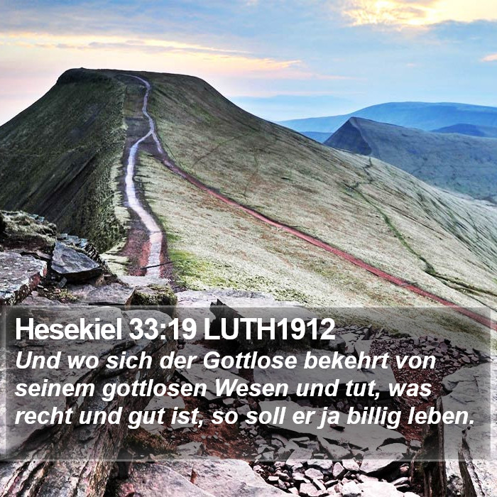 Hesekiel 33:19 LUTH1912 Bible Study