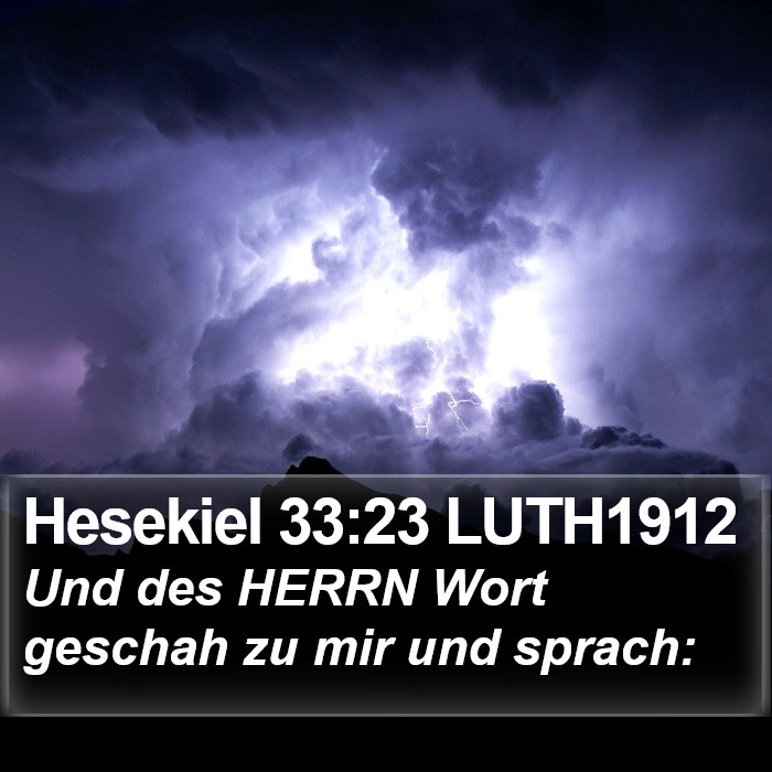 Hesekiel 33:23 LUTH1912 Bible Study