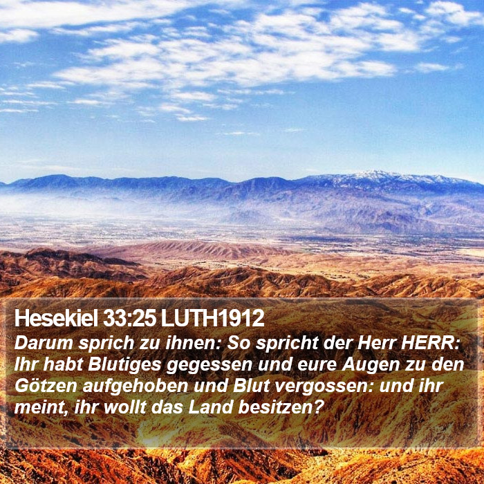 Hesekiel 33:25 LUTH1912 Bible Study