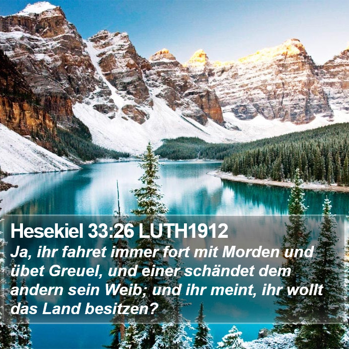 Hesekiel 33:26 LUTH1912 Bible Study