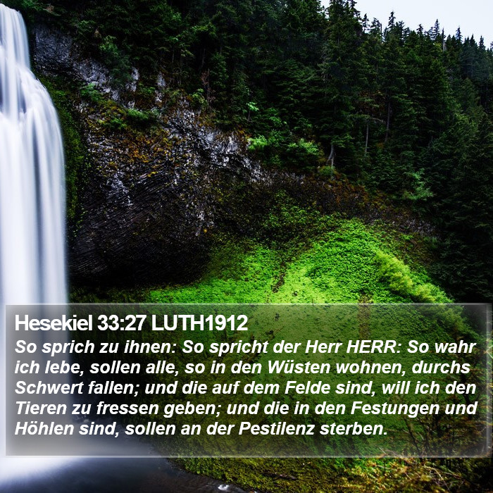 Hesekiel 33:27 LUTH1912 Bible Study