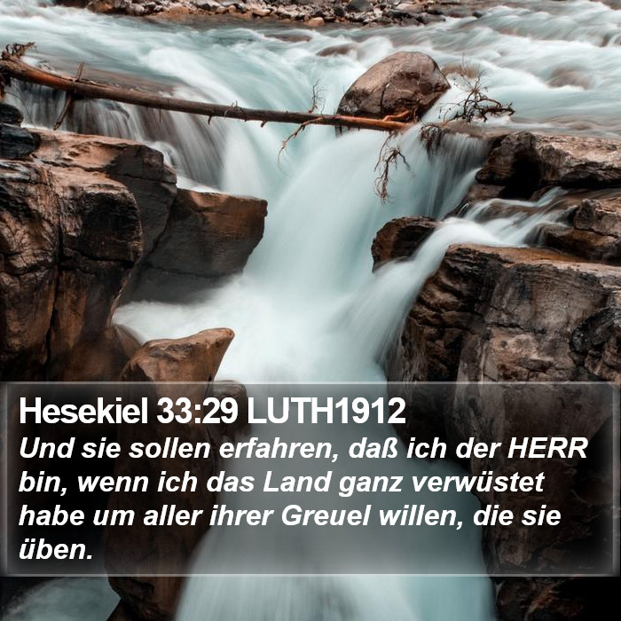 Hesekiel 33:29 LUTH1912 Bible Study