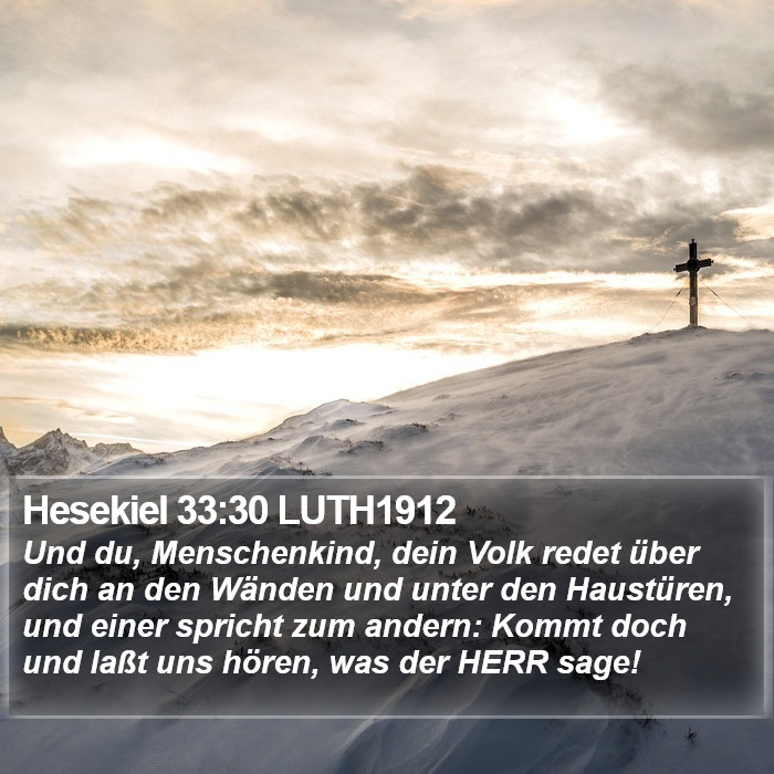 Hesekiel 33:30 LUTH1912 Bible Study