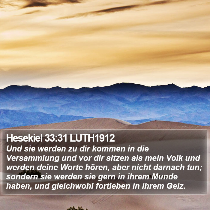 Hesekiel 33:31 LUTH1912 Bible Study