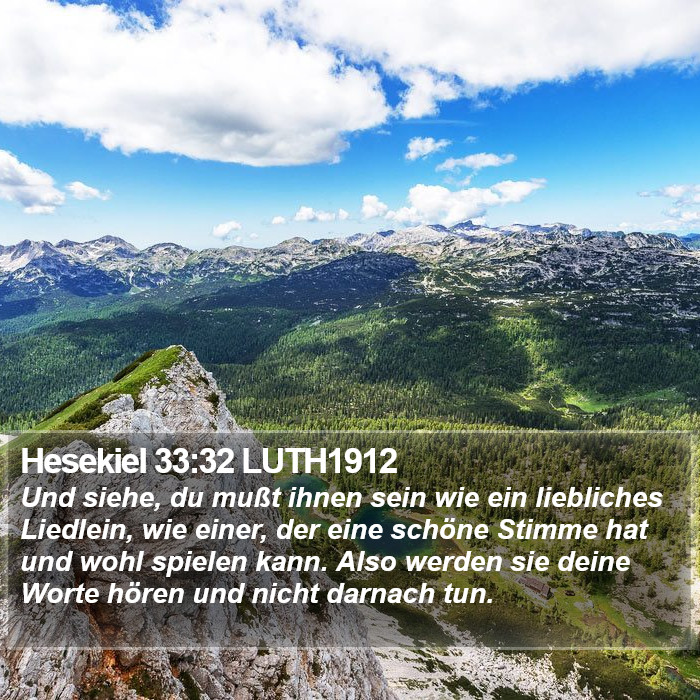 Hesekiel 33:32 LUTH1912 Bible Study