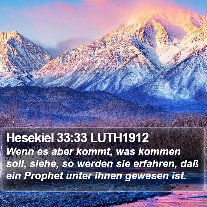 Hesekiel 33:33 LUTH1912 Bible Study