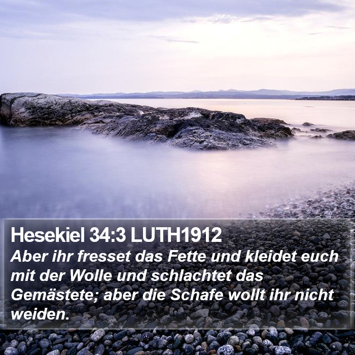 Hesekiel 34:3 LUTH1912 Bible Study