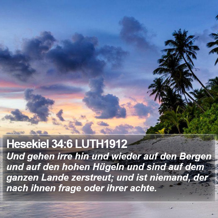Hesekiel 34:6 LUTH1912 Bible Study