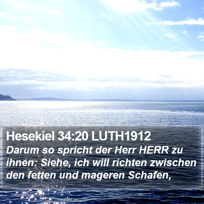 Hesekiel 34:20 LUTH1912 Bible Study