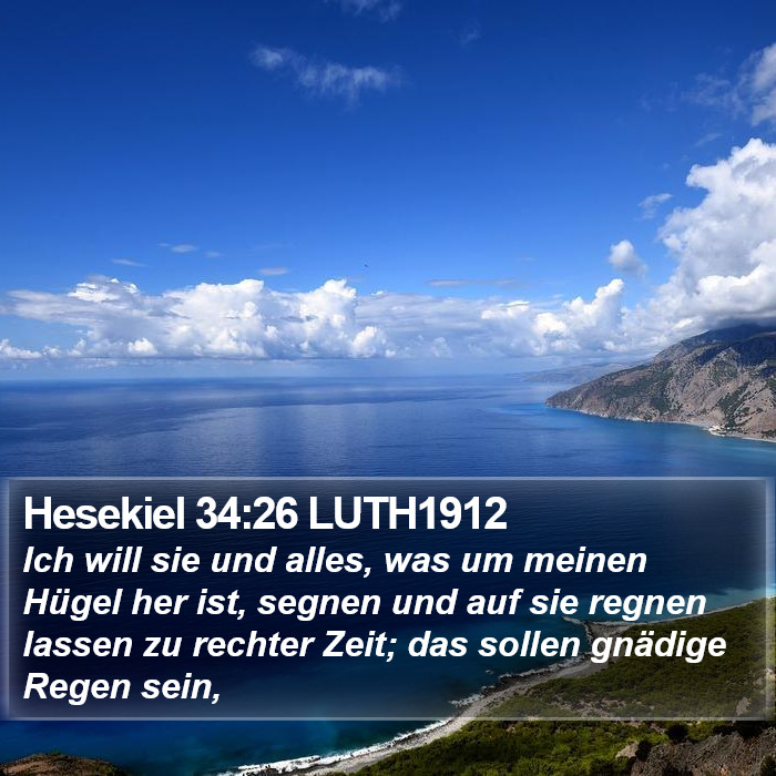 Hesekiel 34:26 LUTH1912 Bible Study