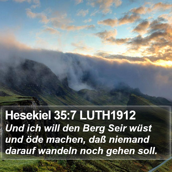 Hesekiel 35:7 LUTH1912 Bible Study