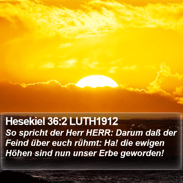 Hesekiel 36:2 LUTH1912 Bible Study