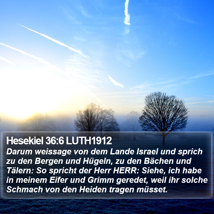 Hesekiel 36:6 LUTH1912 Bible Study