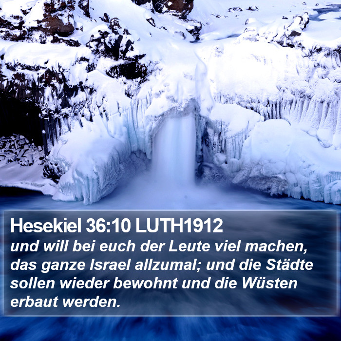 Hesekiel 36:10 LUTH1912 Bible Study