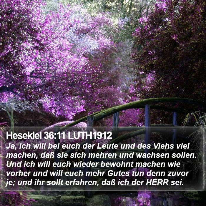 Hesekiel 36:11 LUTH1912 Bible Study