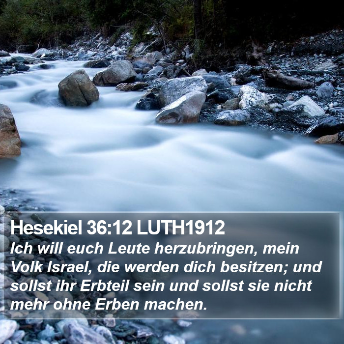 Hesekiel 36:12 LUTH1912 Bible Study