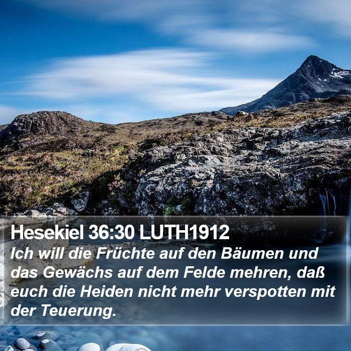 Hesekiel 36:30 LUTH1912 Bible Study