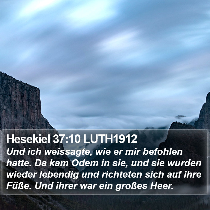 Hesekiel 37:10 LUTH1912 Bible Study