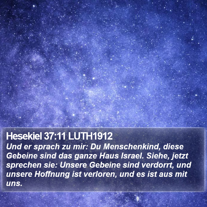 Hesekiel 37:11 LUTH1912 Bible Study