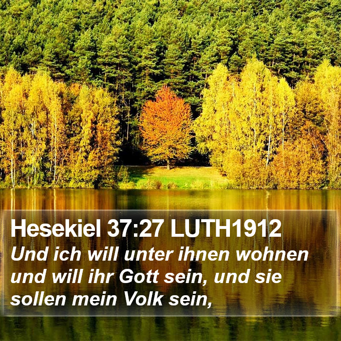 Hesekiel 37:27 LUTH1912 Bible Study