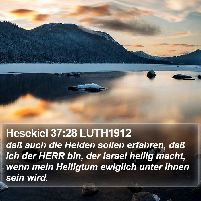 Hesekiel 37:28 LUTH1912 Bible Study