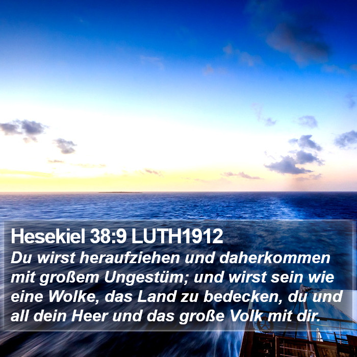 Hesekiel 38:9 LUTH1912 Bible Study