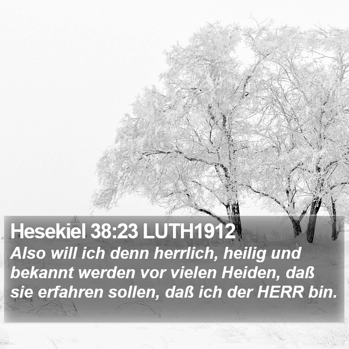 Hesekiel 38:23 LUTH1912 Bible Study