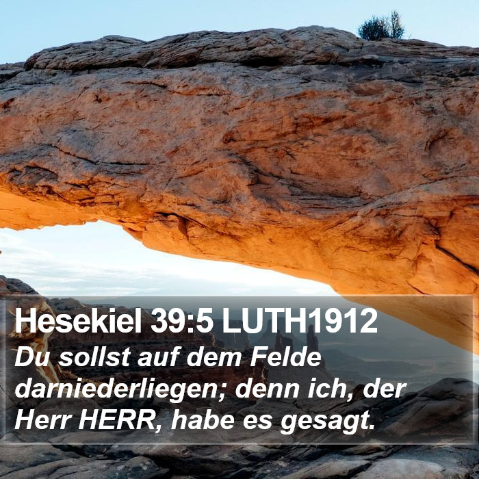 Hesekiel 39:5 LUTH1912 Bible Study