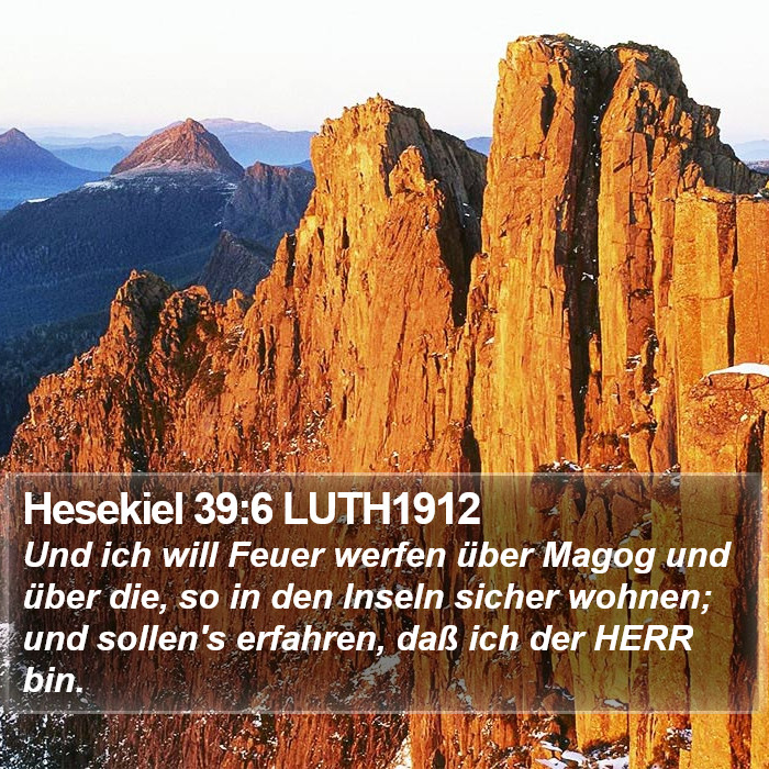 Hesekiel 39:6 LUTH1912 Bible Study