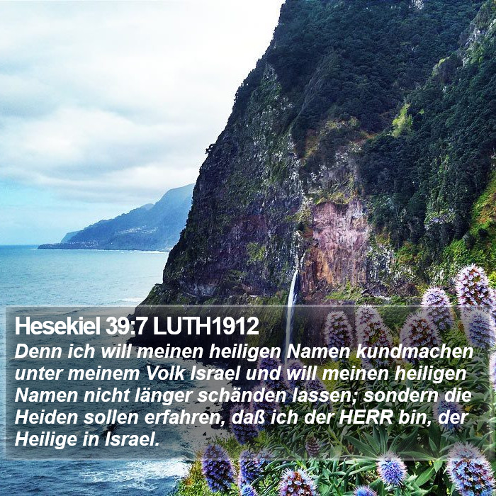 Hesekiel 39:7 LUTH1912 Bible Study