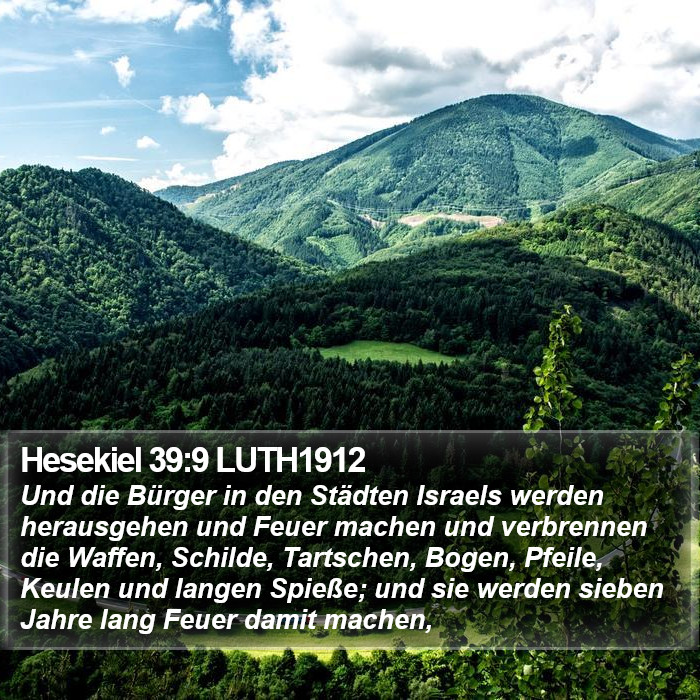 Hesekiel 39:9 LUTH1912 Bible Study