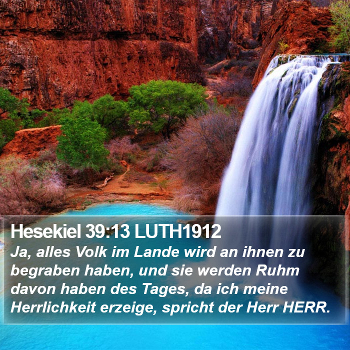 Hesekiel 39:13 LUTH1912 Bible Study