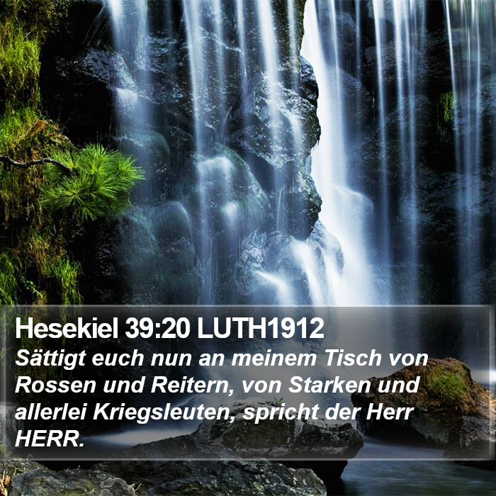 Hesekiel 39:20 LUTH1912 Bible Study