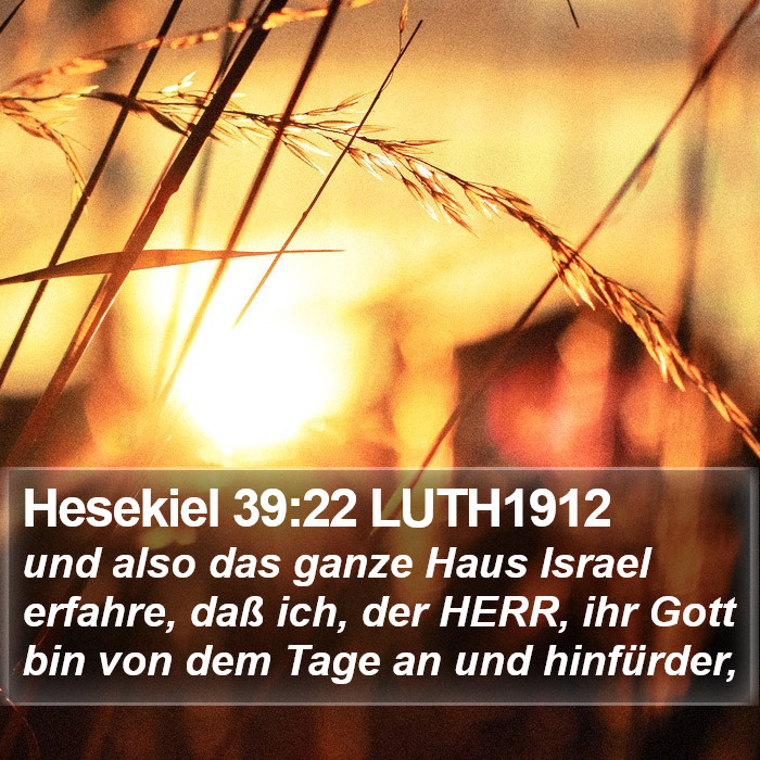 Hesekiel 39:22 LUTH1912 Bible Study