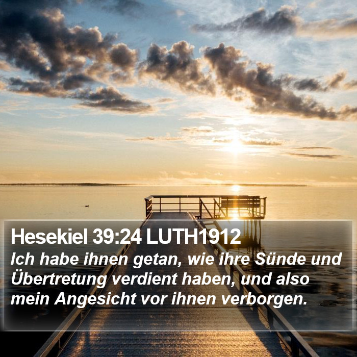 Hesekiel 39:24 LUTH1912 Bible Study