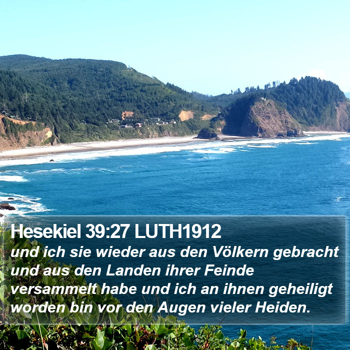 Hesekiel 39:27 LUTH1912 Bible Study